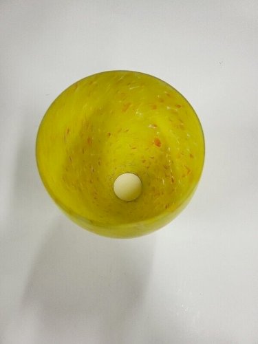 TULIPE EN PATE DE VERRE JAUNE