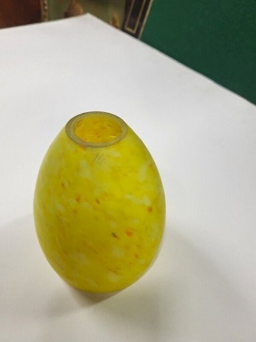 TULIPE EN PATE DE VERRE JAUNE