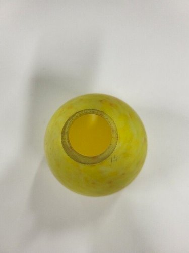 TULIPE EN PATE DE VERRE JAUNE