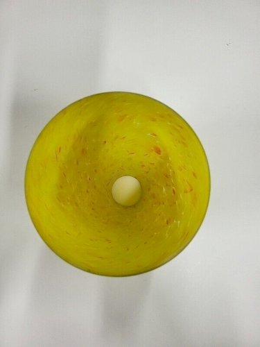 TULIPE EN PATE DE VERRE JAUNE