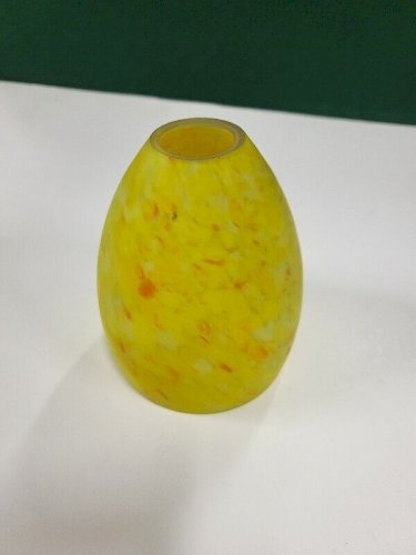 TULIPE EN PATE DE VERRE JAUNE