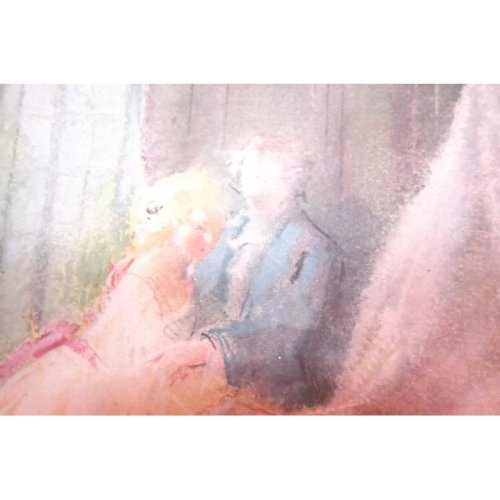 Typogravure «Le Berceau» Par Guiraud de Saevola 1930