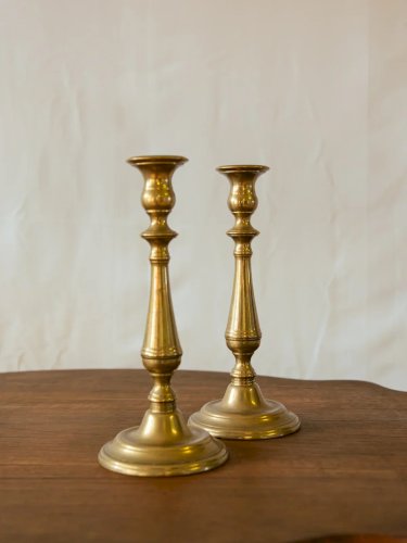 Ulysse, la paire de bougeoirs en bronze N°45