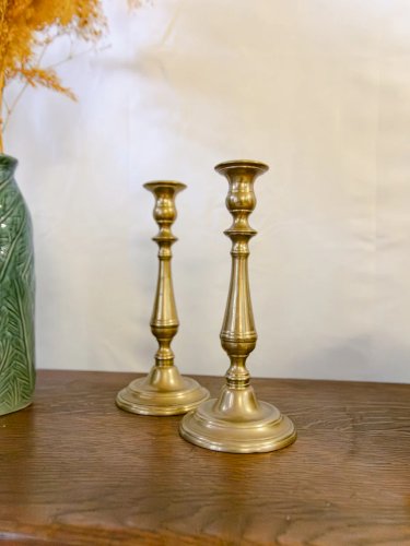 Ulysse, la paire de bougeoirs en bronze N°45