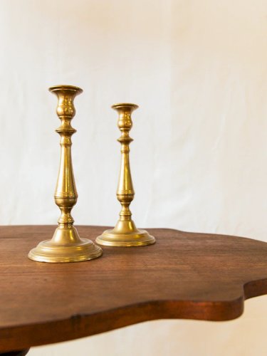 Ulysse, la paire de bougeoirs en bronze N°45