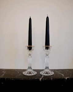 Ulysse, la paire de bougeoirs en cristal N°52