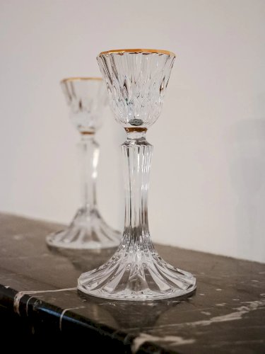 Ulysse, la paire de bougeoirs en cristal N°52