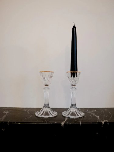 Ulysse, la paire de bougeoirs en cristal N°52