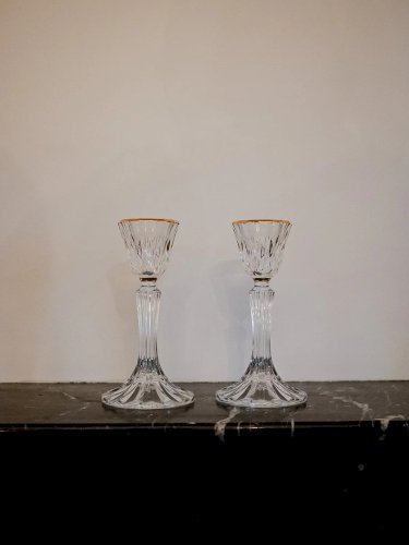 Ulysse, la paire de bougeoirs en cristal N°52