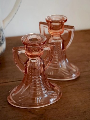 Ulysse, la paire de bougeoirs en cristal N°53