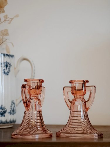 Ulysse, la paire de bougeoirs en cristal N°53