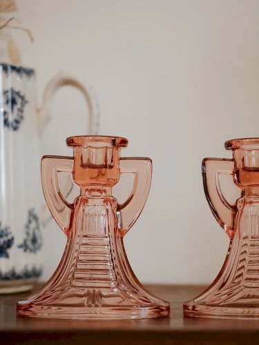 Ulysse, la paire de bougeoirs en cristal N°53