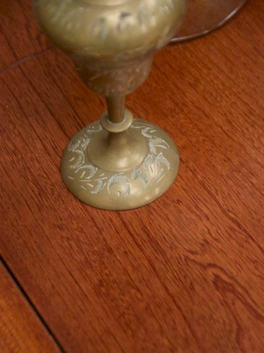 Ulysse, la paire de bougeoirs en laiton N°24