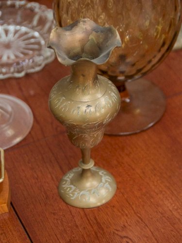 Ulysse, la paire de bougeoirs en laiton N°24