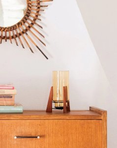 Ulysses, the wooden and glass candlestick No. 14