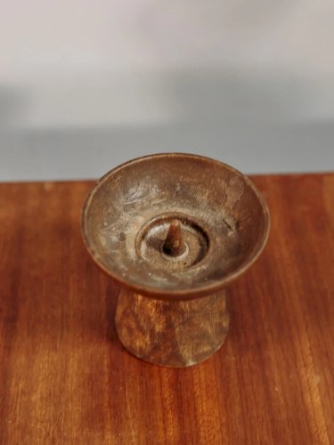 Ulysse, le bougeoir en céramique marron N°43