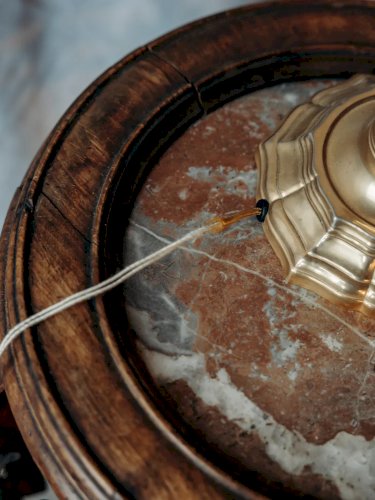 Ulysse, le chandelier en laiton doré N°29