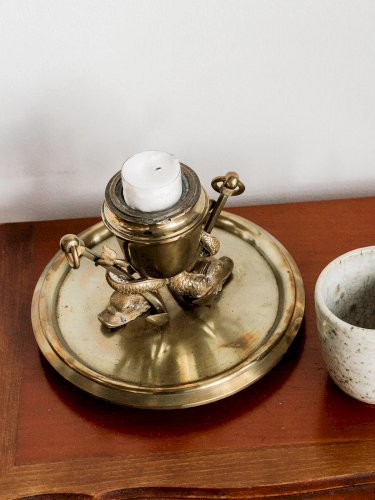 Ulysse, le porte-bougeoir en laiton N°11