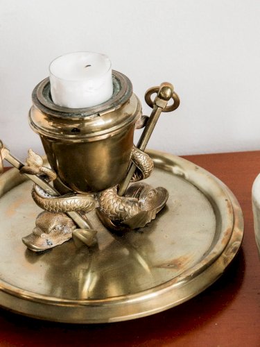 Ulysse, le porte-bougeoir en laiton N°11