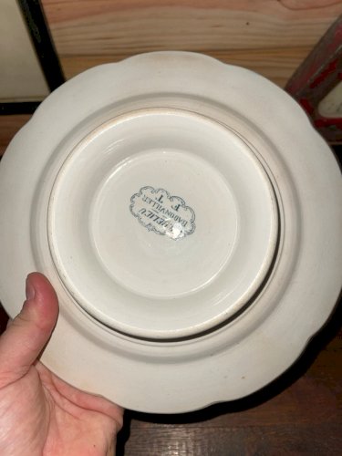 Une assiette à pied badonviller Richelieu