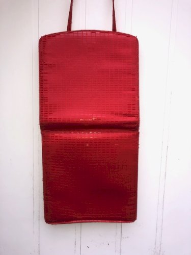 URGENT ! SAC À MAIN ROUGE CHARLES JOURDAN en cuir pailleté 