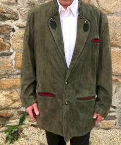 URGENT TRÈS BELLE VESTE en AGNEAU AUTHENTIQUE SANDERSON 