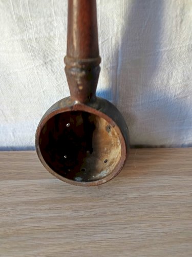 Ustensile de cuisine ancien cuillère à olives en bois Collection Déco Cuisine.