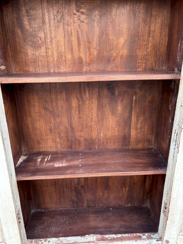 Vaisselier en teck birman avec patine dorigine