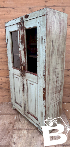 Vaisselier en teck birman avec patine dorigine