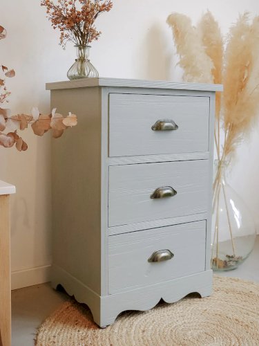 Valery, le semainier gris en bois N°49