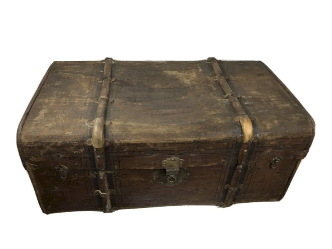 Valise ancienne XIXe – Albert Koenig von Sachsen – cuir, Madler’s Patent – rare