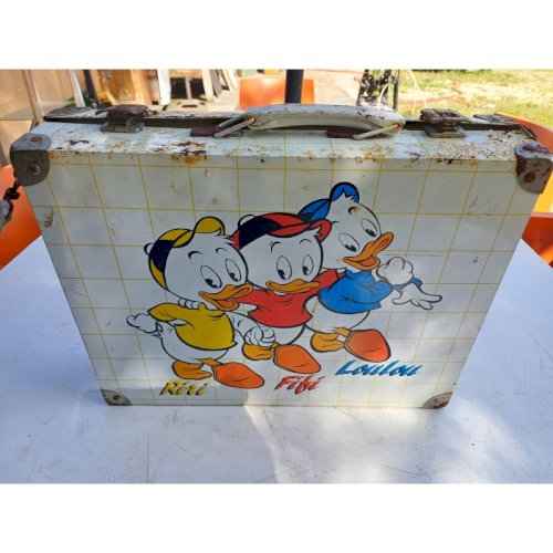 Valise Vintage en Métal de Riri , Fifi et Loulou