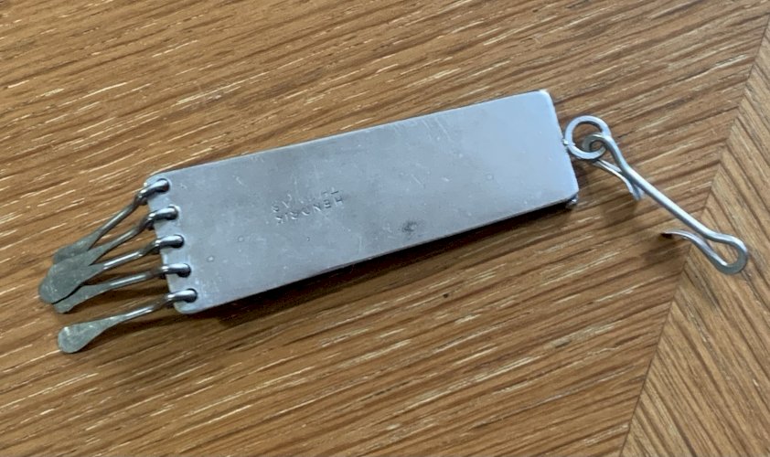 Vallauris pendentif 1960's céramique cabochon métal signé Hendrik Thomas