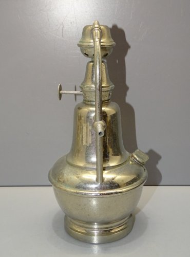 -VAPORISTEUR BRULEUR BARBIER COIFFEUR LAITON Chromé OUTIL ANCIEN COLLECTION  D