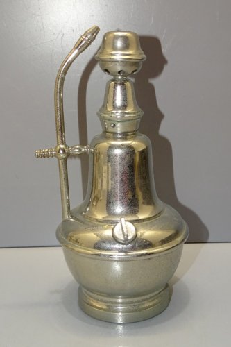 -VAPORISTEUR BRULEUR BARBIER COIFFEUR LAITON Chromé OUTIL ANCIEN COLLECTION  D