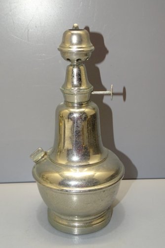 -VAPORISTEUR BRULEUR BARBIER COIFFEUR LAITON Chromé OUTIL ANCIEN COLLECTION  D
