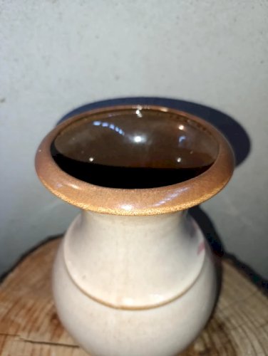 vase à decor floral keramik west germany en bon etat