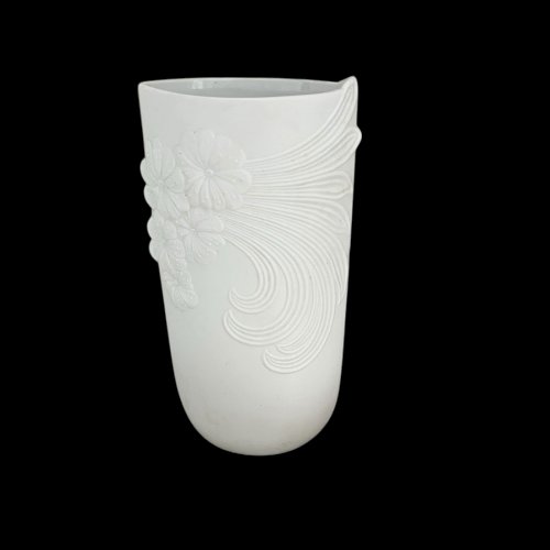 Vase AK Kaiser Célébre Manufacture Floral Vintage Design M. Frey Porcelaine