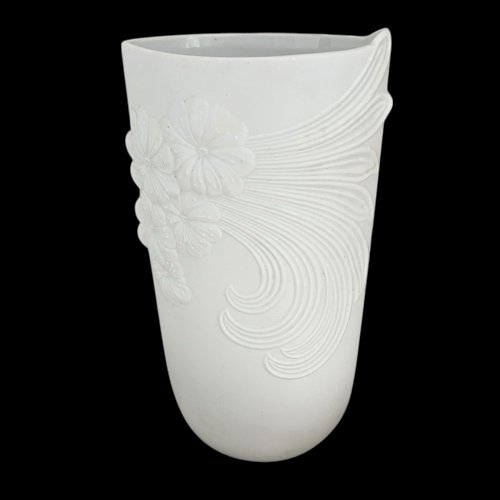 Vase AK Kaiser Célébre Manufacture Floral Vintage Design M. Frey Porcelaine