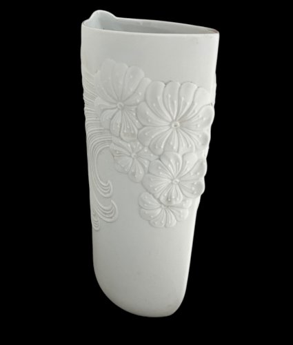 Vase AK Kaiser Célébre Manufacture Floral Vintage Design M. Frey Porcelaine