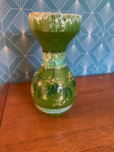 Vase ancien Italie, céramique émaillée, école Italienne Romacréa, des années 50.