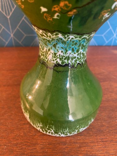 Vase ancien Italie, céramique émaillée, école Italienne Romacréa, des années 50.