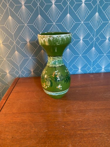 Vase ancien Italie, céramique émaillée, école Italienne Romacréa, des années 50.