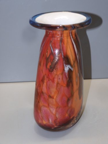-VASE ANCIEN PATE DE VERRE Signé D BAROY VINTAGE COLLECTION DECO VITRINE   D