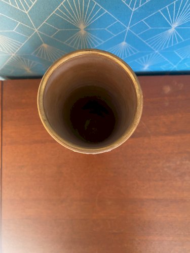 Vase ancien signé, en terre cuite émaillée, années 50/60. Fratelli Fanciullacci.