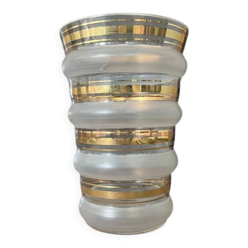Vase Art Déco doré