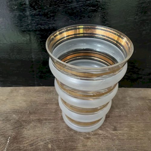 Vase Art Déco doré