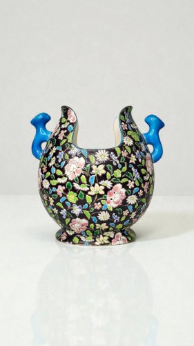 Vase Art déco en céramique de Gien