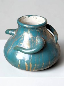 Art Deco Stoneware Vase by Léon Pointu, 1920s