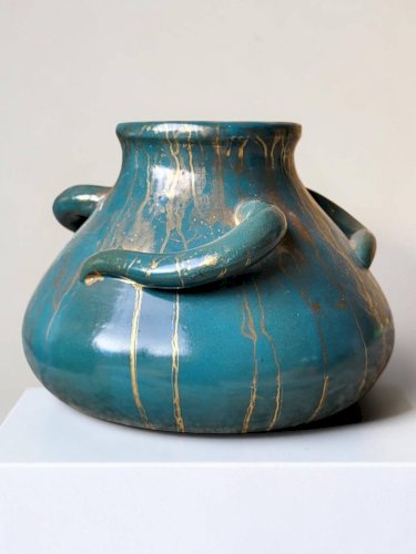 Vase Art déco en Grès par Léon Pointu, 1920s